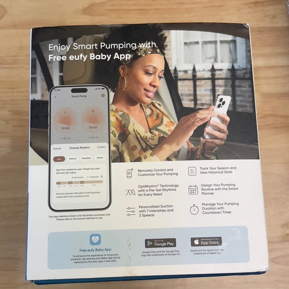 Eufy Beige Wearable Breast Pump - Picture 3 of 3